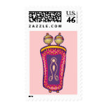 Bat Mitzvah Invitation Stamp - Torah Pink