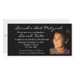 Bat Mitzvah Photo card template photo cards
