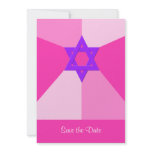 Bat Mitzvah Save the Date Invitation Card