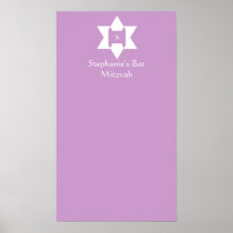 Bat Mitzvah Sign in Board Poster