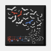 Bat Music Design 2 Magnets