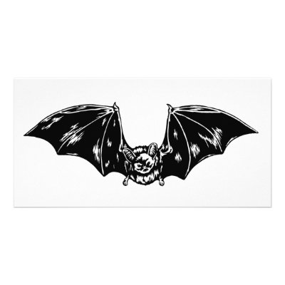 Bat Photo Card Template by SinisterWear