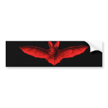 Bat Red bumper stickers