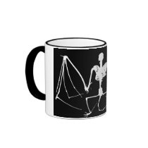 Bat skeleton mugs