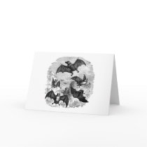 Bat Sketch Greeting Card