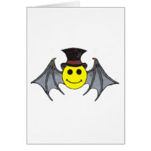 Bat Smiley Card
