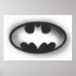 Bat Symbol - Batman Logo Halftone posters