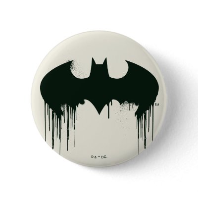 Bat Symbol - Batman Logo Spraypaint Pinback Buttons by batman