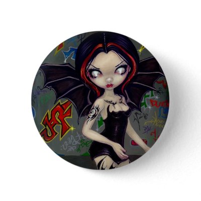 "Bat Tattoos" Button by strangeling