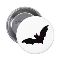 Bat Vintage Wood Engraving Buttons