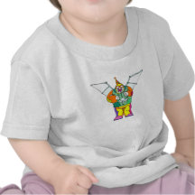 Bat wing party clown tees