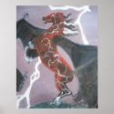 Bat-winged Pegasus Poster posters