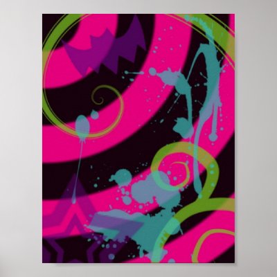 Bat Wings and Blood Splatter Print by xxDoubleHeartBreakxx