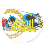 Batgirl Display Round Stickers