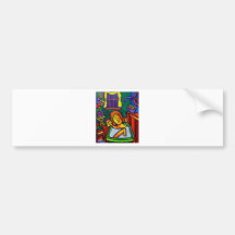 Bath Abstract Bumper Sticker