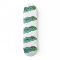 Bath as Ba Barium and Th Thorium Skate Deck