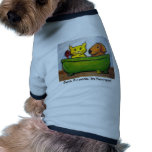 Bath Friends, cat and dog in the soapy bath Pet Tee