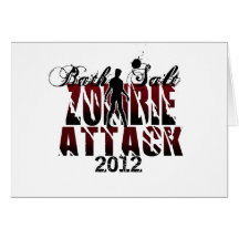 Bath Salt Zombie Attack 2012 Greeting Cards