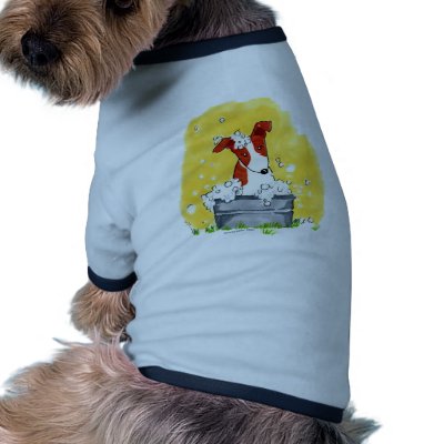 Bath Time Doggie T Shirt by cathylester