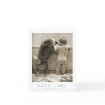 Bath Time Greeting Card