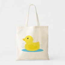 Bath Time Yellow Duck Canvas Bag