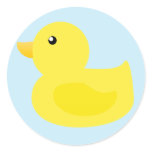 Bath Time Yellow Duck stickers