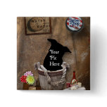Bath Tub Wash Bucket Western Photography Backdrop buttons