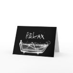 Bath Tub X-Ray Skeleton Black & White cards