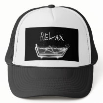Bath Tub X-Ray Skeleton Black & White
