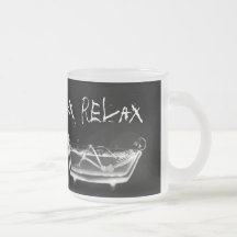Bath Tub X-Ray Skeleton Black & White Mug