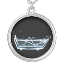 BATH TUB X-RAY VISION SKELETON - BLUE JEWELRY