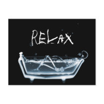 BATH TUB X-RAY VISION SKELETON - BLUE