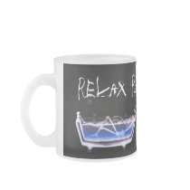 BATH TUB X-RAY VISION SKELETON - ORIGINAL MUG