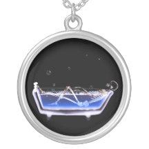 BATH TUB X-RAY VISION SKELETON - ORIGINAL NECKLACE