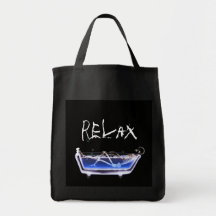 BATH TUB X-RAY VISION SKELETON - ORIGINAL TOTE BAG