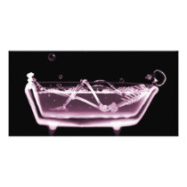 BATH TUB X-RAY VISION SKELETON - PINK