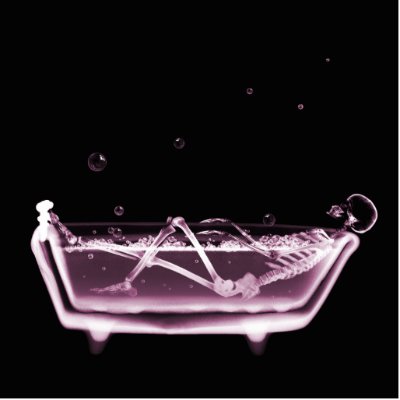 BATH TUB X-RAY VISION SKELETON - PINK by VoXeeD