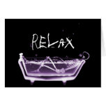 BATH TUB X-RAY VISION SKELETON - PURPLE CARDS