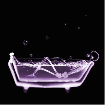BATH TUB X-RAY VISION SKELETON - PURPLE by VoXeeD