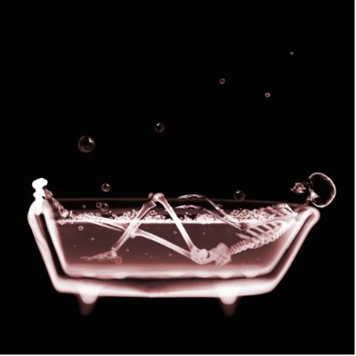 BATH TUB X-RAY VISION SKELETON - RED by VoXeeD