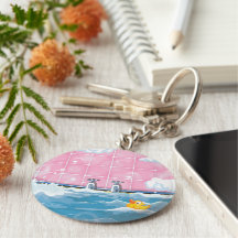 Bath Yellow Duck Key Chain