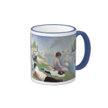 Bathers at Asnieres, Georges Seurat Mugs