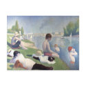 Bathers at Asnieres, Georges Seurat postcards
