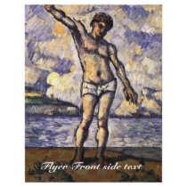 Bathers With Outstretched Arms By Paul Cézanne Custom Flyer