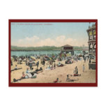 Bathing Beach, Santa Cruz CA Vintage Postcards