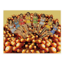Bathing Beauties and Oranges Post Cards