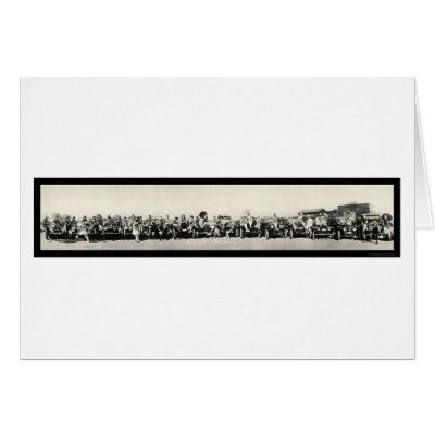 Bathing Beauties & Autos Seal Beach, CA Photo 1917 Cards by lc_panoramicphotos