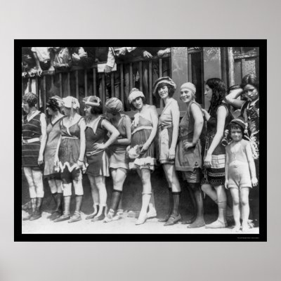 Bathing Beauties Contest in Washington, DC 1920 Poster by lc_vintagephotos