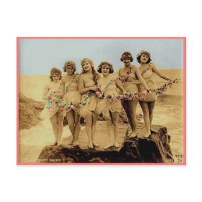 Bathing Beauties Postcard by AlabasterRose