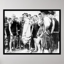 Bathing Beauty and Her Admirers 1915 Posters
